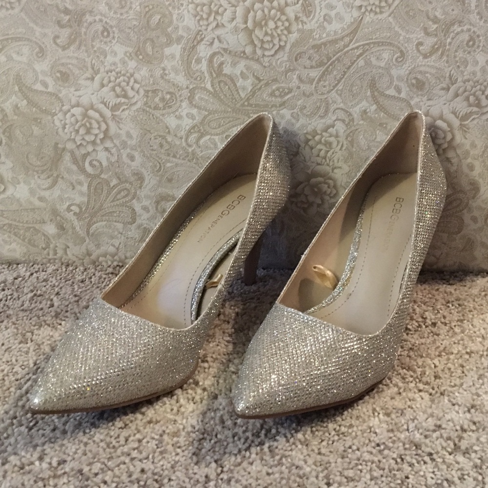 BCBGeneration Metallic Heels